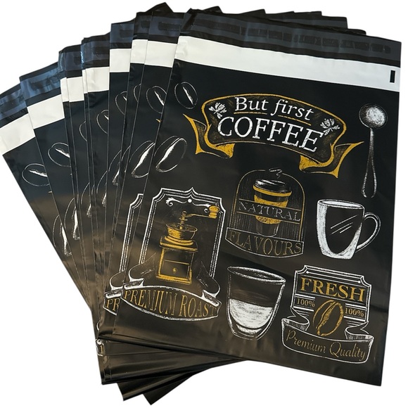 Polymailers Coffee 10x13 inches - set of 12 - Picture 1 of 3